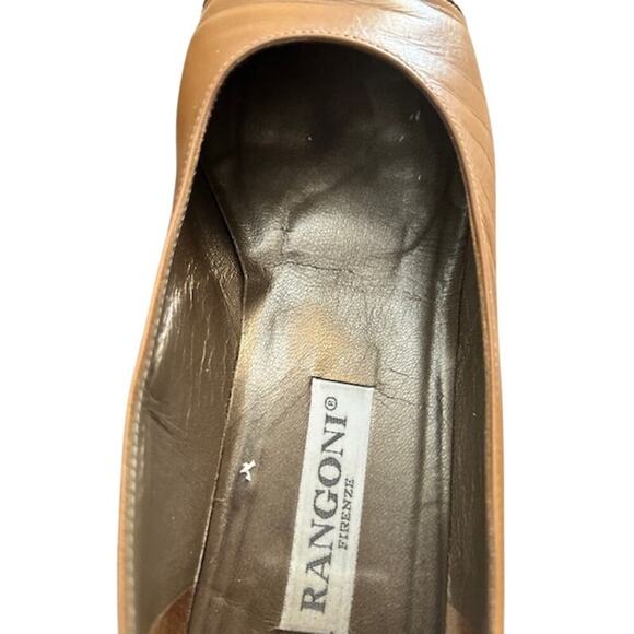 Y2K Rangoni Firenze Tan Leather Cap-Toe Pumps – 8.5B - Picture 13 of 13